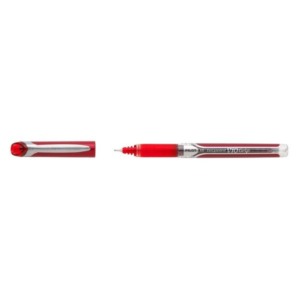 Pilot BXGPN-V10-R Rollerball Hi-Tecpoint Grip V10 BXGPN-V10, 0,7 Mm, Rosso-image