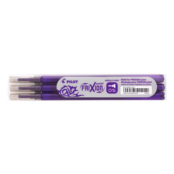 Pilot BLS-FRP5-V-S3 Ricarica A Rullo Frixion BLS-FRP5 - 0,3 Mm, Viola, Confezione Da 3-image