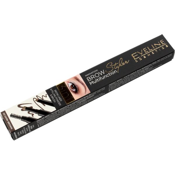 Eveline Brow Styler Multifunzionale - Sopracciglia In , Tonalità Marrone Scuro 02-image