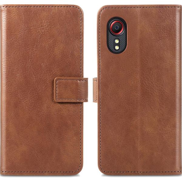 Custodia Per Cellulare Imoshion Per Samsung Galaxy Xcover 5 - Flip Cover Libreria Flip - Marrone-image