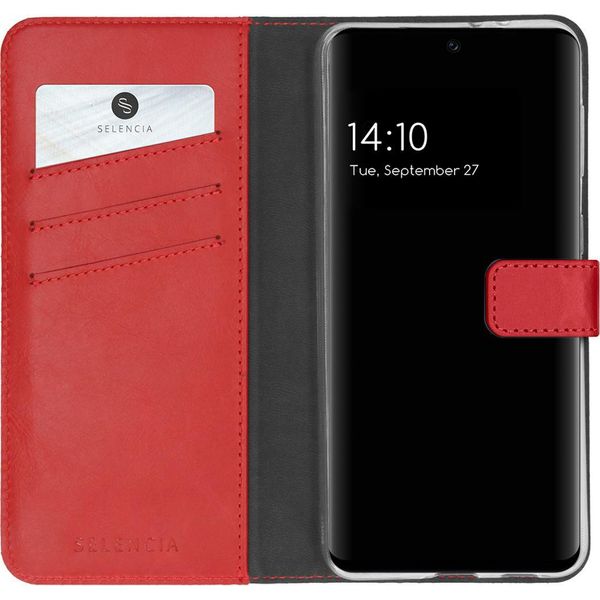 Custodia Per Samsung Galaxy A32 - Vera Pelle - Custodia Selencia Flip Flap - Rosso-image