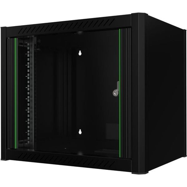 Lanview 19" 9U L=600Mm P=450Mm H=512Mm Wallmount Nero"-image