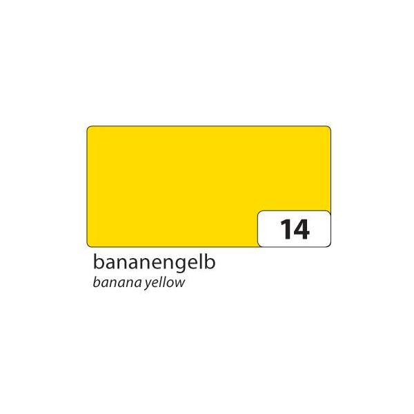 Folia 67/25 14 Folia Tonpapier, (B)500 X (H)700 Mm, 130 G/Qm, Bananengelb-image