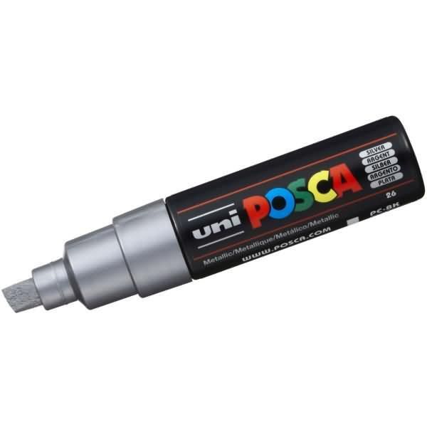 Uni-Ball Pigmentmarker Posca (PC-8K), Silber-image