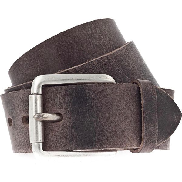 Vanzetti Pelle Cintura Denim Love 45Mm Leather Belt W115 Brown Marrone-image