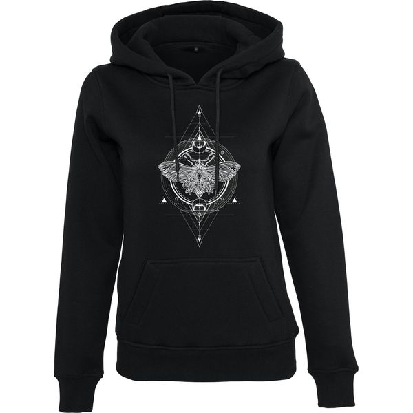 Mister Tee Damen Felpa Con Cappuccio Ladies Moth Hoody Nero-Xs-image