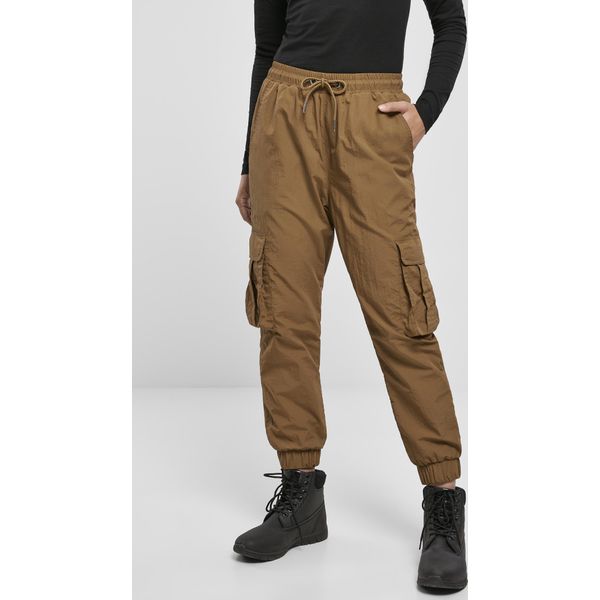 Urban Classics - Pantaloni Cargo A Vita Alta In Nylon Stropicciato - Xs-image