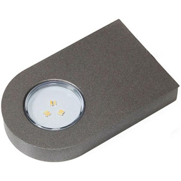 Apparecchio A Plafone Glaspoint Bianco Caldo O Emotion 12 V 0,8 W Cornice In Acciaio Inox Colori L&S-image