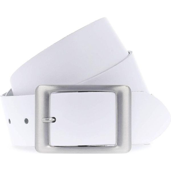 Vanzetti Pelle Cintura Classics 40Mm Leather Belt W90 White Bianco-image