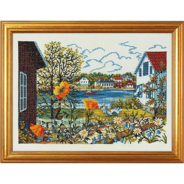 Eva Rosenstand Set Punto Croce "Soerland/Lyngoer"", Schema Di Conteggio, 30X40Cm"-image