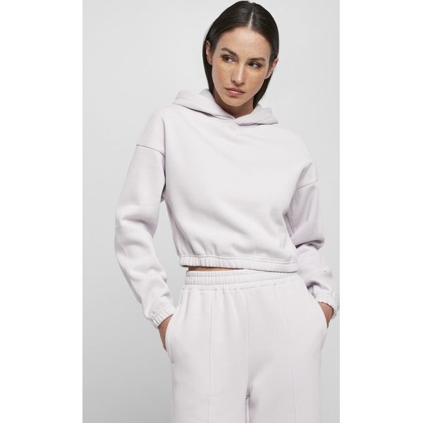 Urban Classics Donna Felpa Corta Oversize Con Cappuccio Softlilac - 4XL-image
