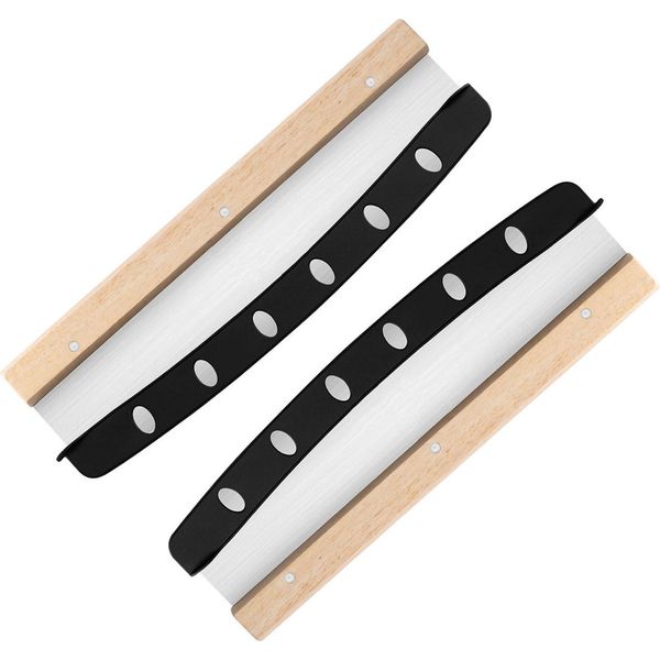 Set Di 2 Tagliapizza Con Protezione Della Lama | Tagliapizza In Acciaio Inox | Coltello Per Pizza Affilato | Tagliapizza Versatile | Lama Affilata In Acciaio Inox Da 35 Cm E Manico Robusto-image