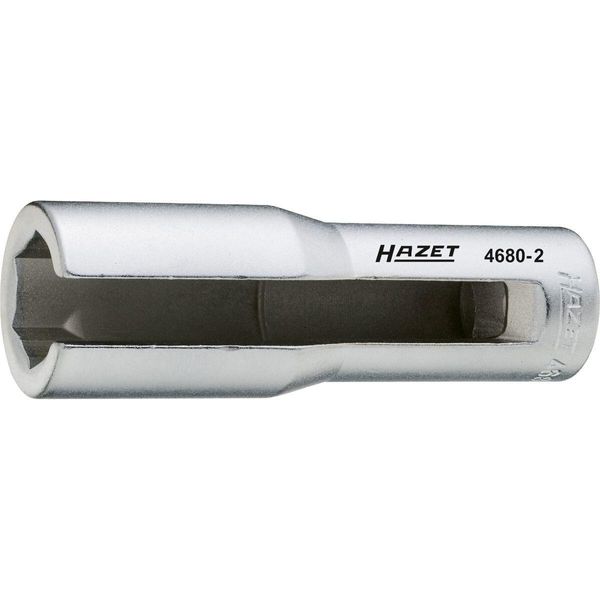 Hazet 4680-2 Chiave Per Sonda Lambda ∙ Quadro Cavo 1/2 Pollice (12,5 Mm) ∙ Profilo Esagonale Esterno ∙ 22 Mm-image