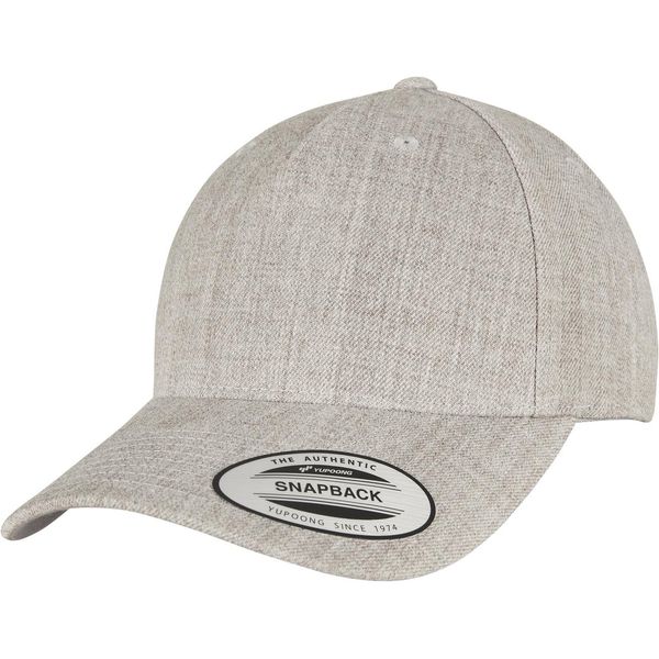 Flexfit 5789M | Yp Classics 5-Panel Premium Curved Visor Snapback Cap - Farbe: Heather Grey - GrößE: Taglia Unica-image
