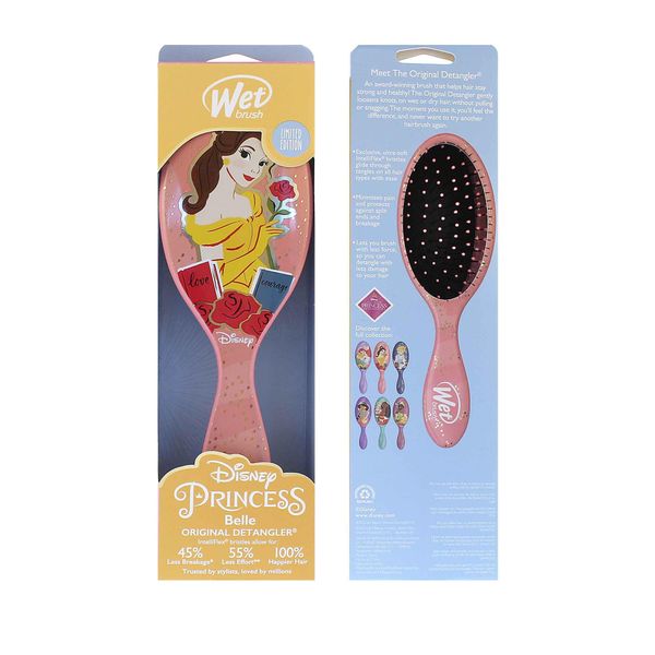 Wetbrush Spazzola Per Capelli Originale Con Setole Ultra Morbide Intelliflex Per Tutti I Tipi Di Capelli Disney Ultimate Princess Collection Belle-image