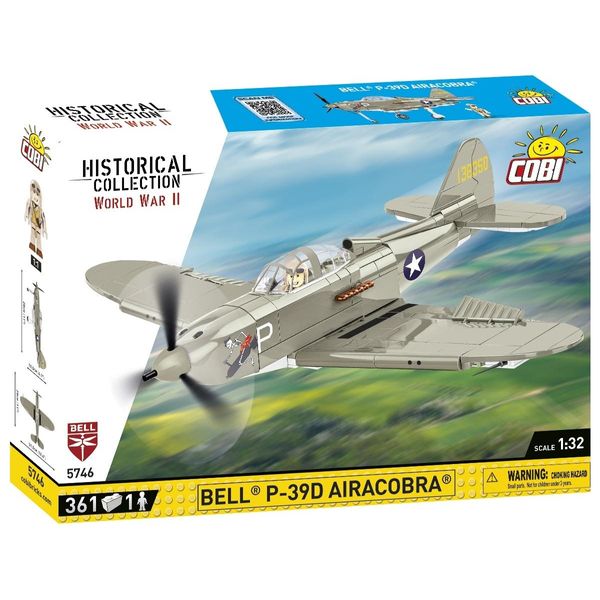 Cobi Historical Collection Seconda Guerra Mondiale 5746 Bell P-39D Airacobra Whit 5746-image