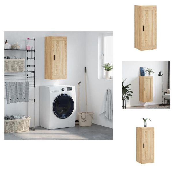 Vidaxl Armadio A Muro Rovere Sonoma 34,5X34X90 Cm Materiale Legno - Credenze-image