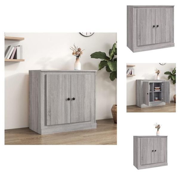 Vidaxl Credenza Grigio Sonoma 70X35,5X67,5 Cm Materiale A Base Di Legno - Credenze-image