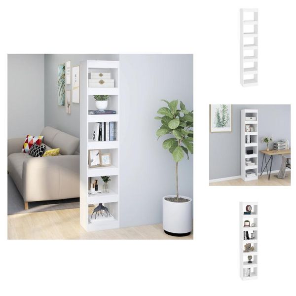 Vidaxl Libreria/Divisorio Bianco 40X30X198 Cm - Librerie E Scaffalature-image