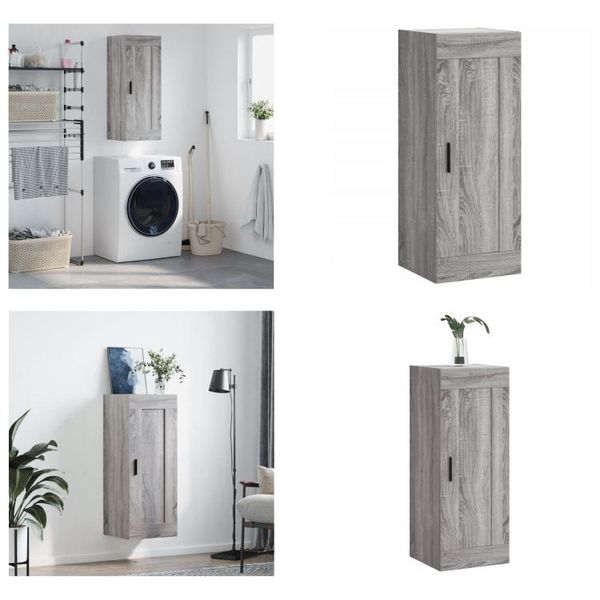 Vidaxl Armadio A Muro Grigio Sonoma 34,5X34X90 Cm Materiale Legno - Armadio A Muro - Armadio A Muro - Armadio - Armadio Portaoggetti-image