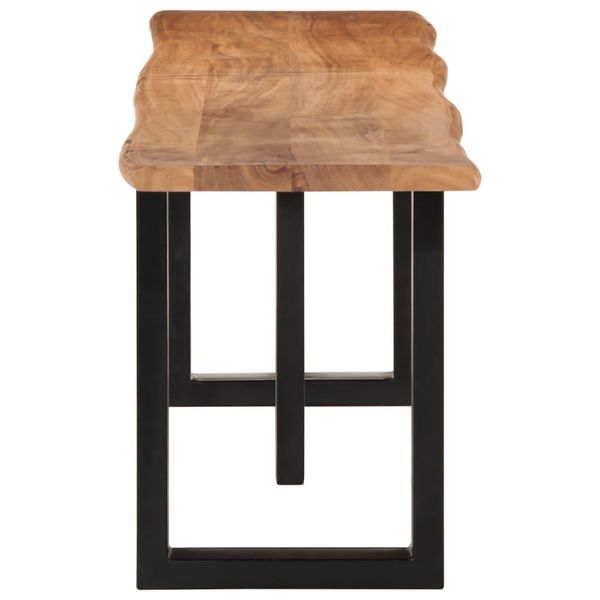 Syfax™ Panca 160 Cm In Legno Massello Di Acacia E Acciaio-image