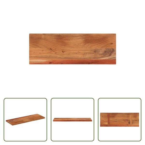 The Living Store Piano D'appoggio 80X20X3,8 Cm Rettangolare In Legno Massiccio Di Acacia-image