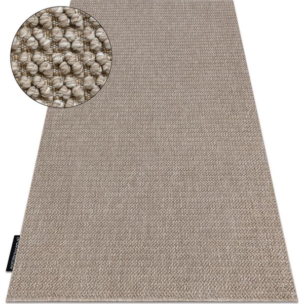 Tappeto Casablanca Loop Marrone, Loop, Morbido Marrone 350X400 Cm-image