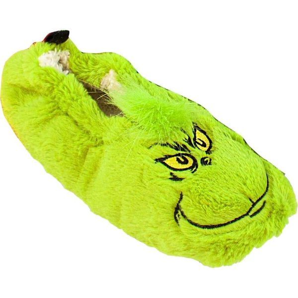 Il Grinch - Pantofole Per Bambini "Ricamate"", Viso, Soffici NS6053 (25 Eu - 27 Eu) (Verde)"-image