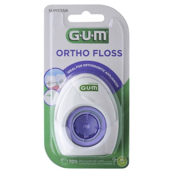 Gum Filo Interdentale Ortho 50 Pezzi Per Apparecchi Ortodontici Ponti Cura Della Placca Dentale-image