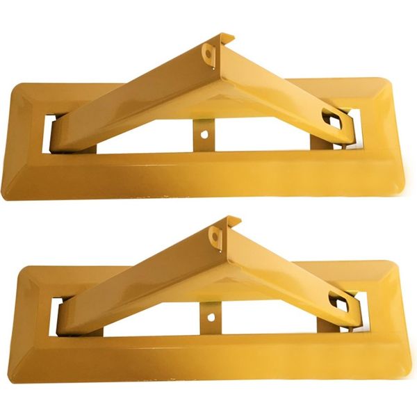 Set Di 2 - Barriera Per Parcheggio Pieghevole Da 60 Cm | Blocco Per Parcheggio | Barriera Per Parcheggio Pieghevole | Barriera Per Parcheggio In Acciaio | Barriera Per Area Di Parcheggio | Barriera Per Parcheggio Con Serratura-image