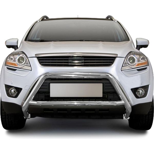 Barra Di Protezione Del Paraurti Anteriore Per Ford Kuga 2008-2012 Con Abe Acciaio Argento-image