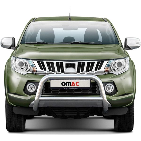 Barra Di Protezione Paraurti Anteriore Per Subishi L200 2015-2022 Abe Acciaio Argento-image