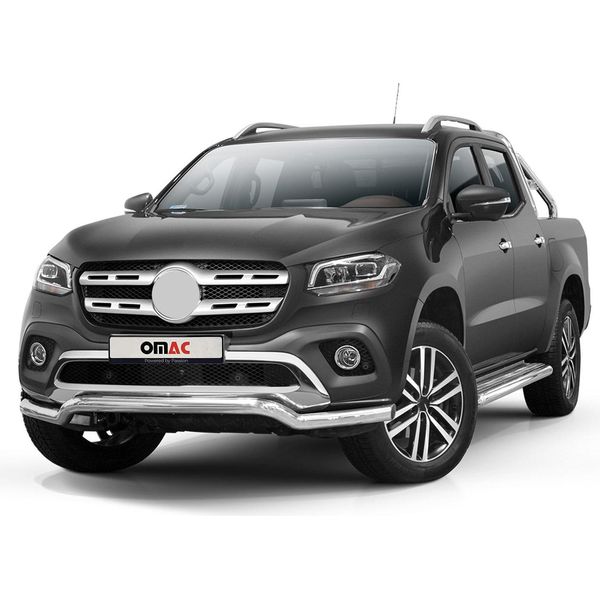 Protezione Paraurti Anteriore Per Mercedes Classe X 2017-2020 Abe Argento-image