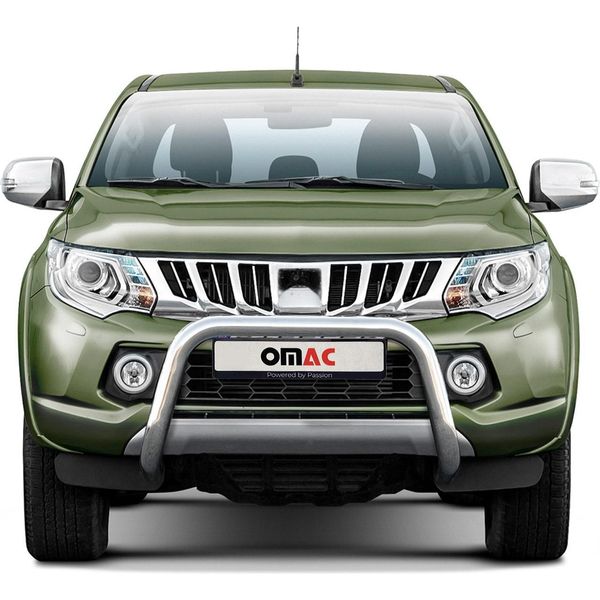 Barra Di Protezione Del Paraurti Anteriore Per Mitsubishi L200 2015-2022 Con Abe Argento-image
