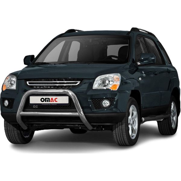 Protezione Paraurti Anteriore Per Kia Sportage 2008-2010 Acciaio Abe Silver-image