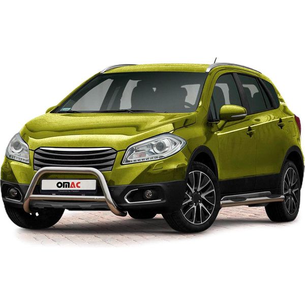 Barra Di Protezione Paraurti Anteriore Per Suzuki SX4 S-Cross 2013-2022 Acciaio Abe Argento-image