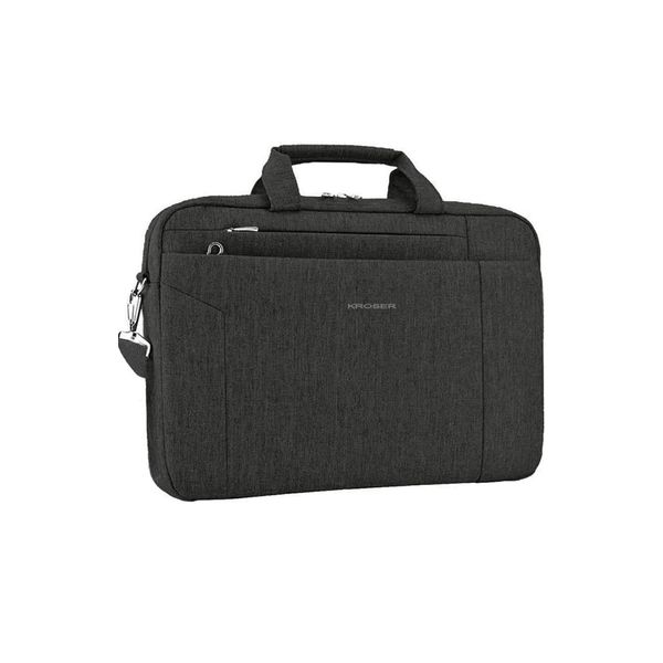 Borsa Per Computer Portatile Da 15,6 Pollici - Idrorepellente - Nylon - Leggera - Cartella - Nero-image
