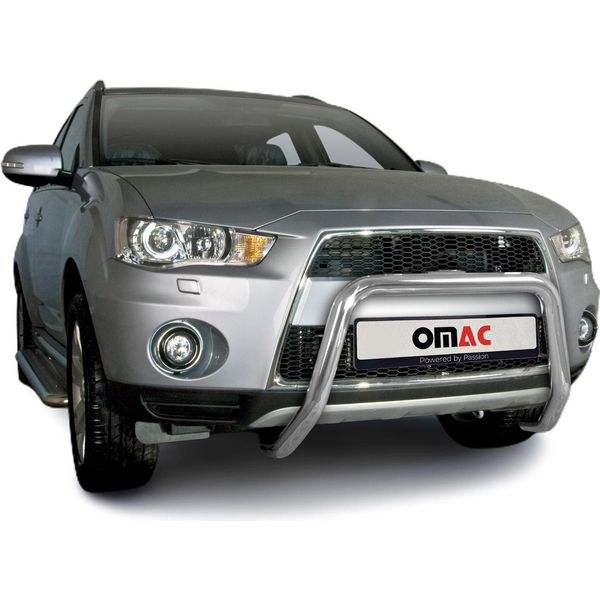 Barra Di Protezione Del Paraurti Anteriore Per Mitsubishi Outlander 2010-2012 Con Abe Argento-image