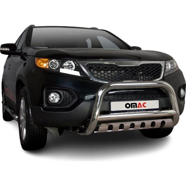 Barra Di Protezione Del Paraurti Anteriore Per Kia Sorento 2010-2012 Con Abe In Acciaio Inox Argento-image