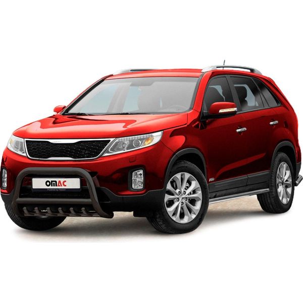 Barra Di Protezione Del Paraurti Anteriore Per Kia Sorento 2012-2015 Con Abe Acciaio Nero-image