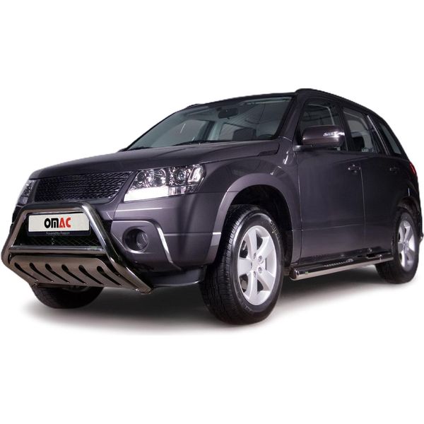 Protezione Paraurti Anteriore Per Suzuki Grand Vitara 2006-2015 Abe Argento-image