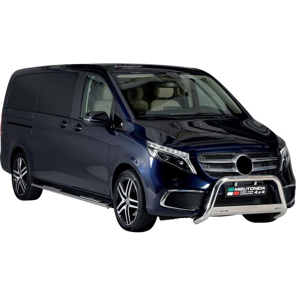 Barra Di Protezione Del Paraurti Anteriore Per Mercedes Classe 2020-2025 ø63Mm Acciaio Argento-image