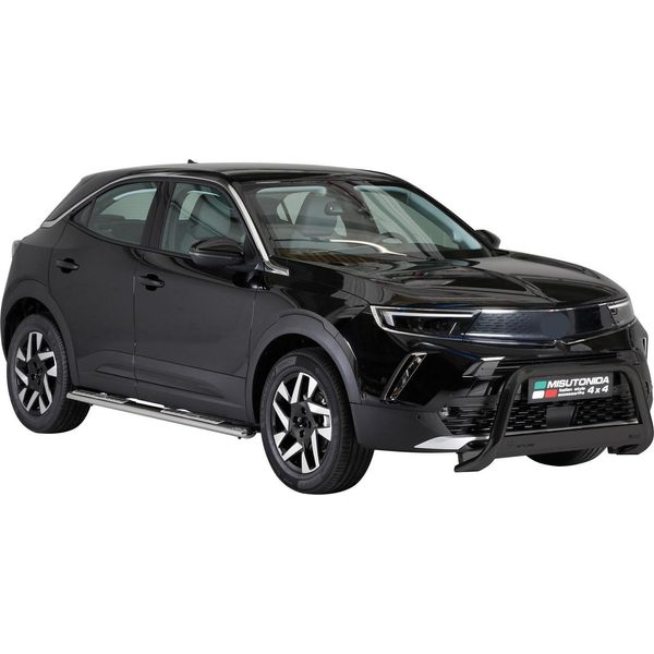 Barra Di Protezione Del Paraurti Anteriore Per Opel Mokka 2021-2025 ø63Mm Acciaio Protezione Nera-image