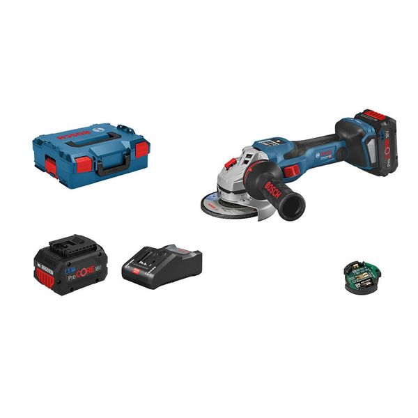 Bosch Biturbo Gws 18V-15 Sc - Smerigliatrice Angolare A Batteria - Blu/Nero-image