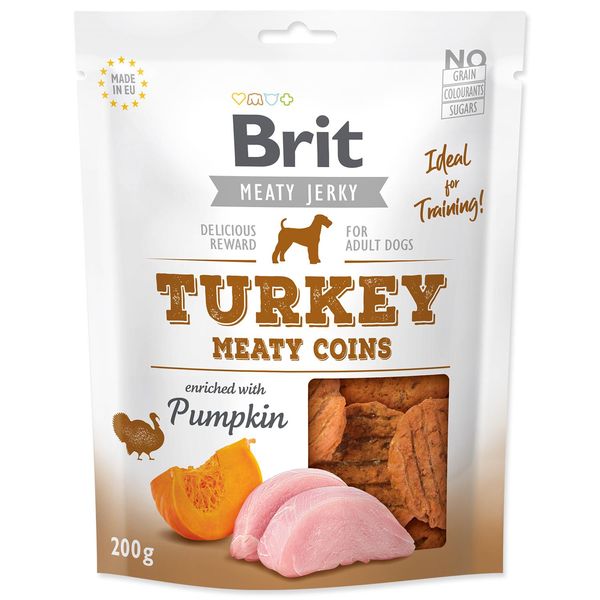 Snack Brit Jerky Turkey Meaty Coins 200 G-image