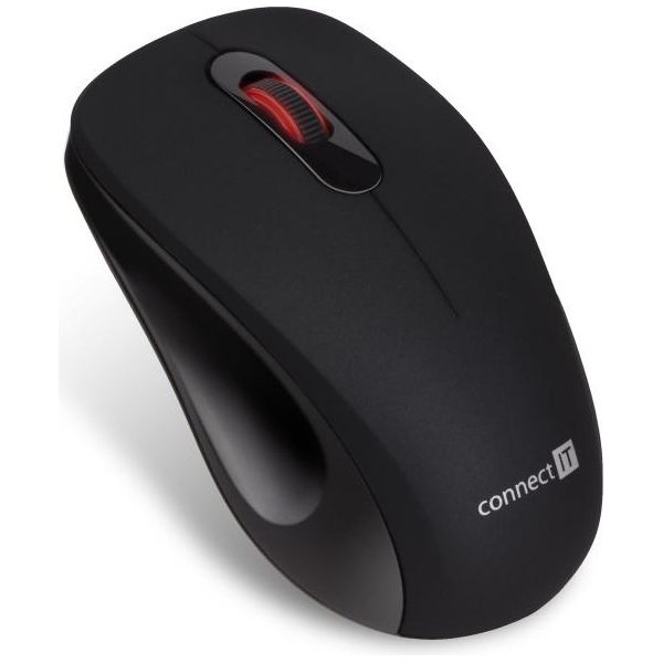 Connect It Mouse Ottico Silenzioso Senza Fili "Mute"", Usb, (+ 1X Batteria Aa Gratuita), Nero"-image