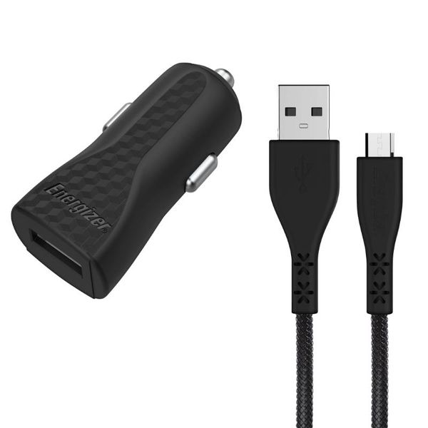 Energizer Hardcase - Caricatore Da Auto USB-A 1A + Cavo Micro-Usb (Nero)-image