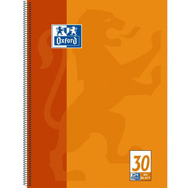 Oxford 100050359 Blocco College Lin.30 - A4+, 80 Fogli, 90 G/M², 4 Fori-image