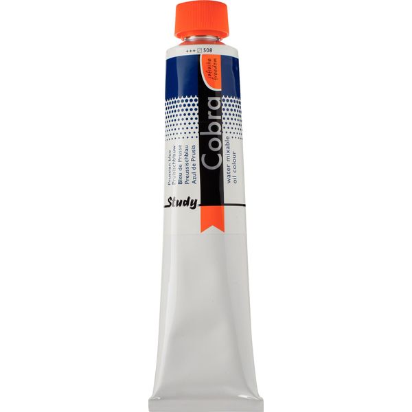 Cobra Study Pittura Ad Olio Miscelabile Con Acqua In Tubo Da 200 Ml, Blu Di Prussia 508-image