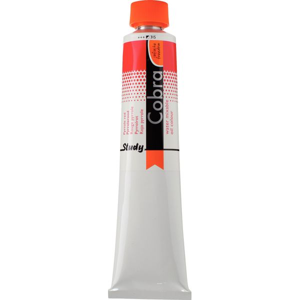 Cobra Study Vernice Ad Olio Miscelabile Con Acqua In Tubo Da 200 Ml, Rosso Pirolo 315-image